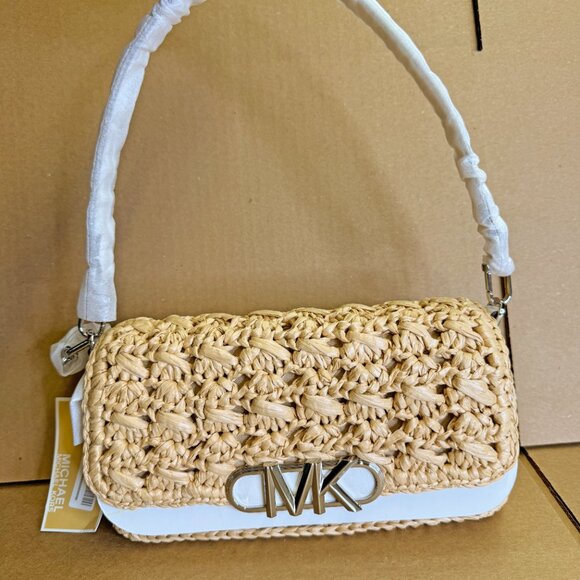 Michael Kors Parker Medium Convertible Pouchette Shoulder Bag - Picture 4 of 9